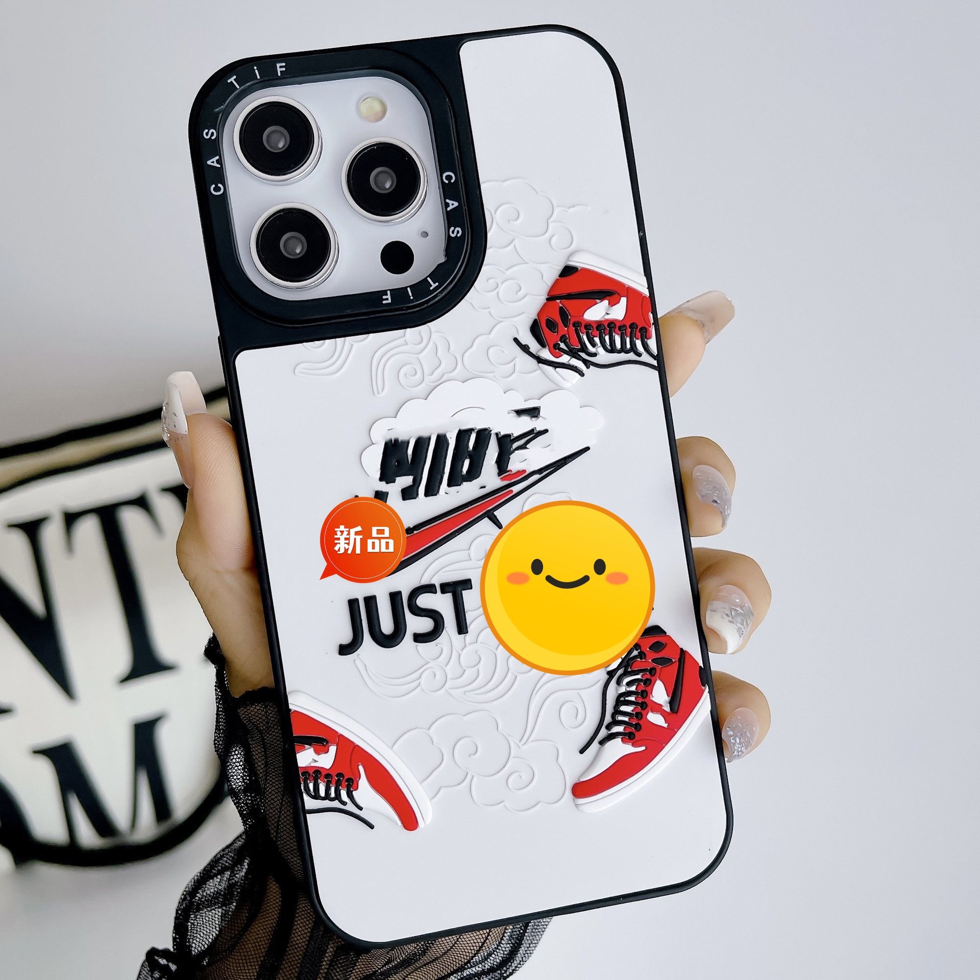 3D Designer Silicone Sneaker Spider-Man Cell Phone Case for iPhone 15 14 13 12 11 7 8 XR Case