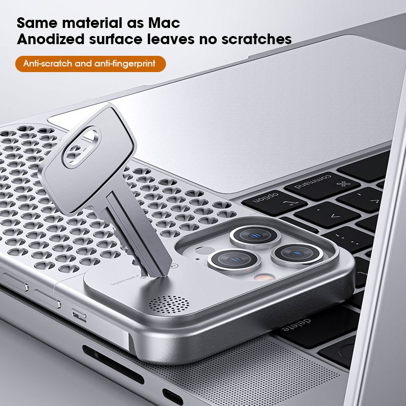 Custom Aromatherapy Shockproof Anti-Fall Aluminum Alloy Metal Mobile Phone Case For Iphone 12 13 14 15 Pro Max Plus