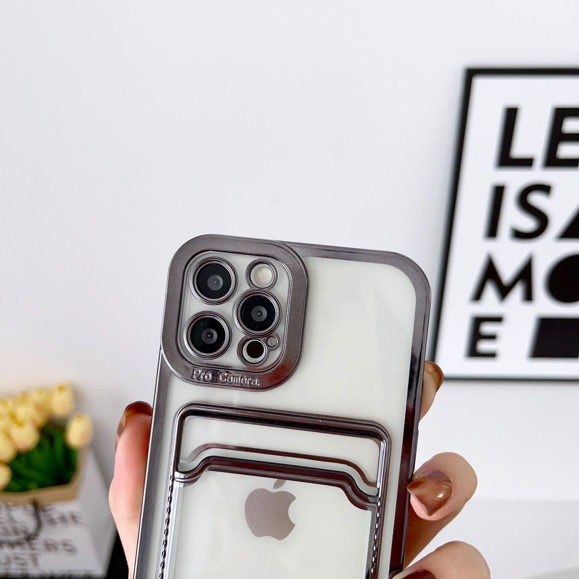 Fashion Transparent Plating Electroplate Ease Slot phone case for Samsung s23 S23P S22 s23u s24 s24u s24p