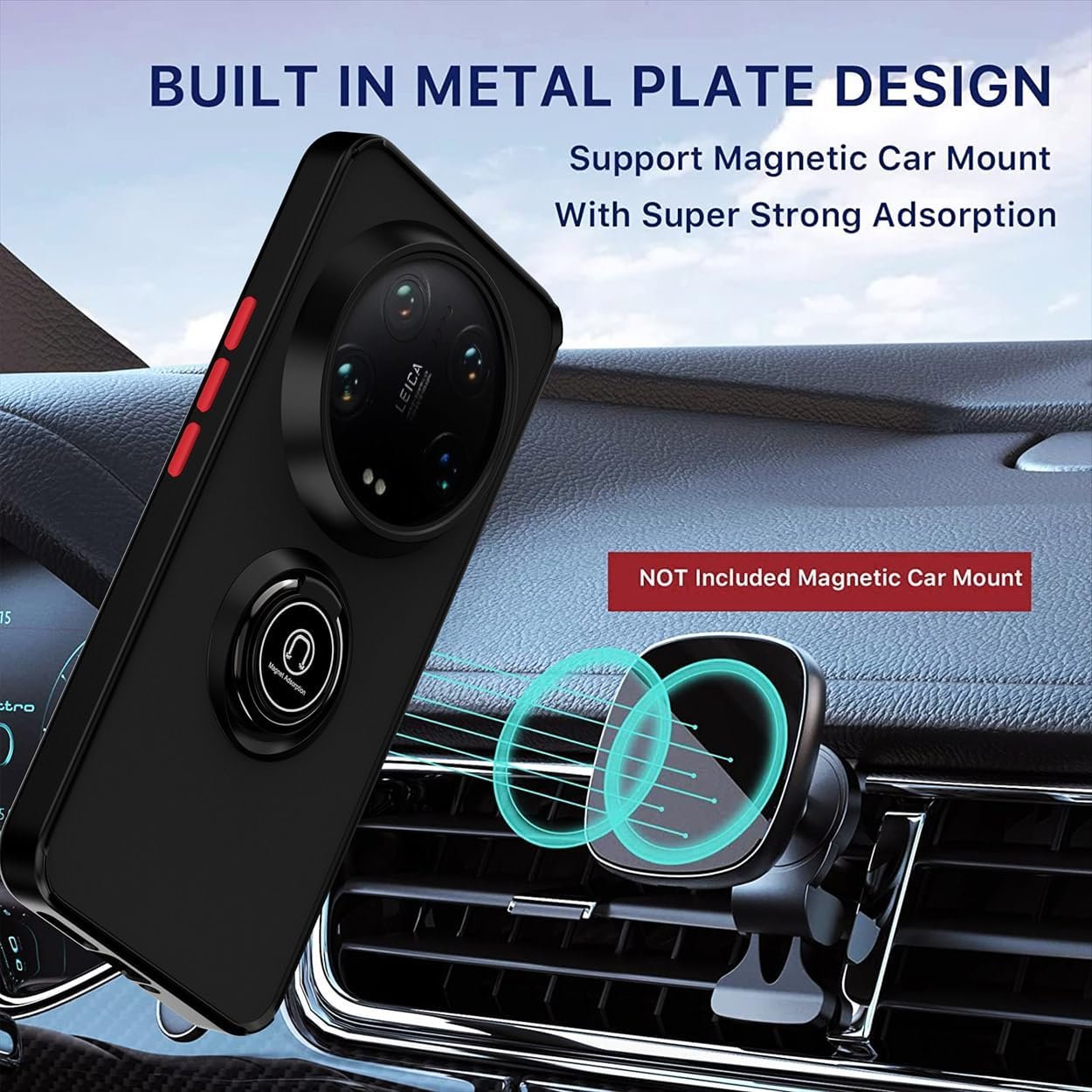 Ring kickstand Mobile Phone Case For Xiaomi 14 13 Ultra Pro 5G Lite Soft Rubber magnetic Sublimation Bumper Hard Matte Cover