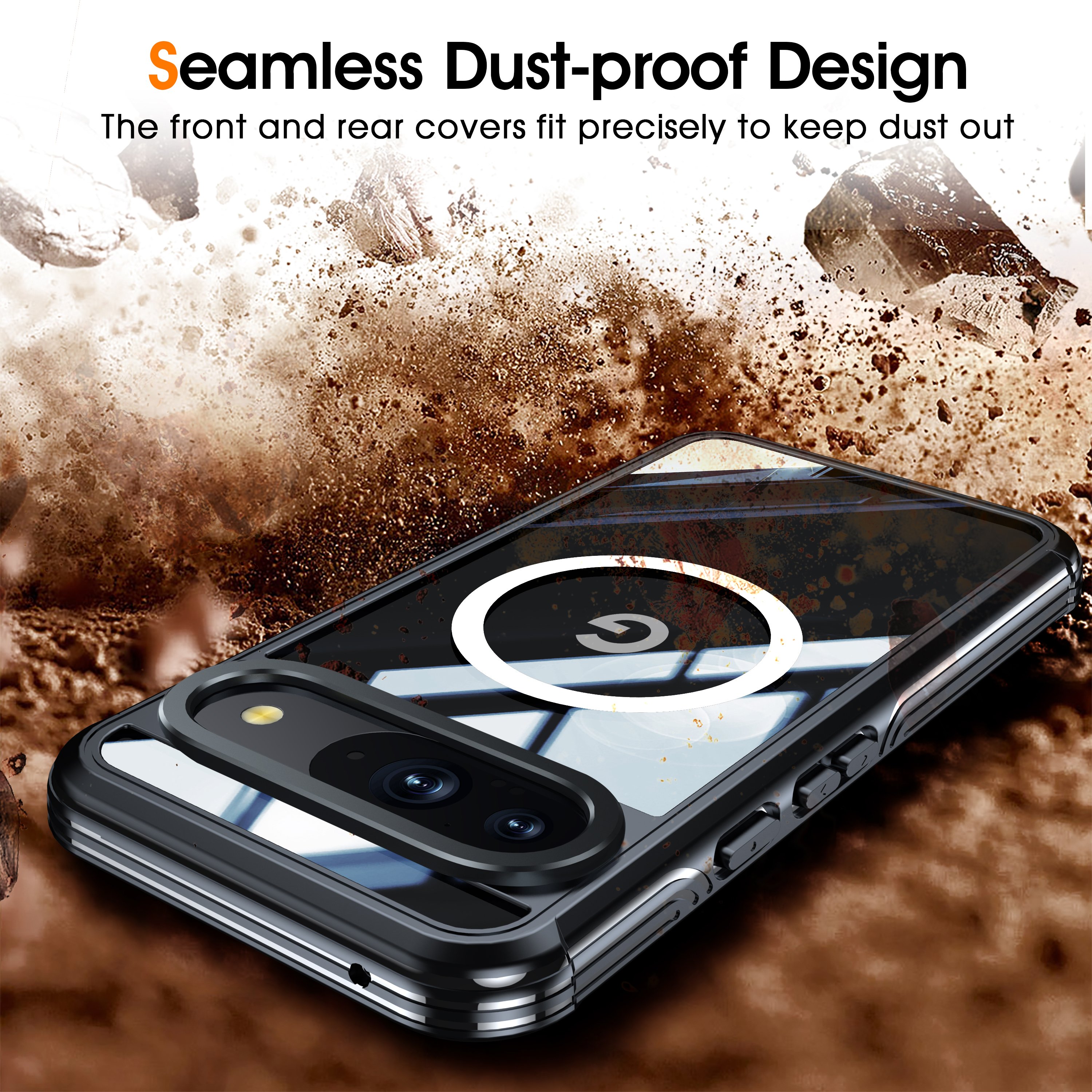 The latest Hot sales ultra-thin Transparent Wireless Magnetic Shockproof Anti drop Dustproof Phone Case for Google Pixel 9/9 Pro