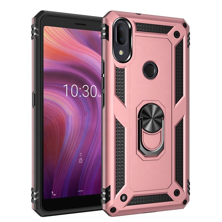 Ring Bracket Shockproof Phone Case for ALCATEL 3V-2019 iPhone 11 Pro XS Max 7 8 Plus Samsung A10e A01 S20 Ultra LG Stylo 5 K50S