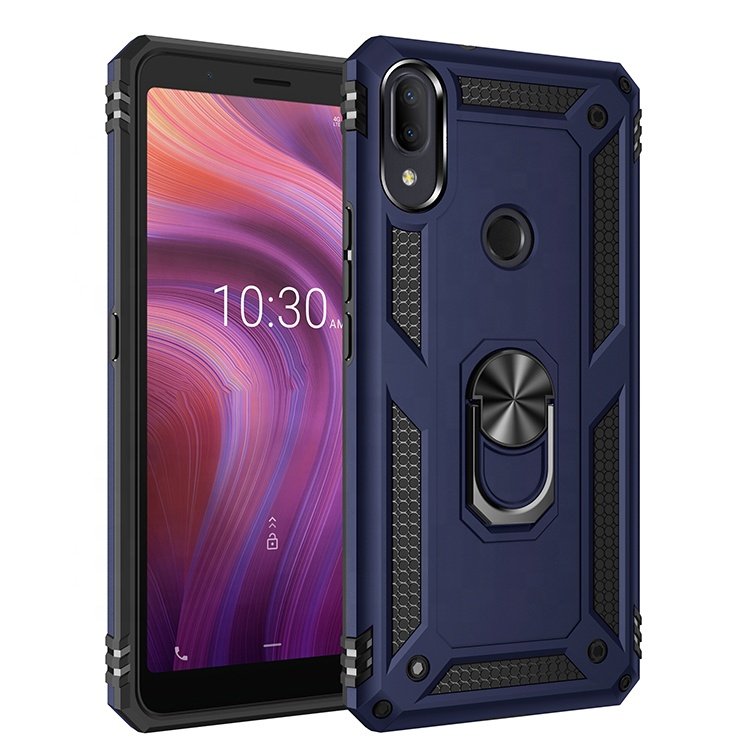 Ring Bracket Shockproof Phone Case for ALCATEL 3V-2019 iPhone 11 Pro XS Max 7 8 Plus Samsung A10e A01 S20 Ultra LG Stylo 5 K50S