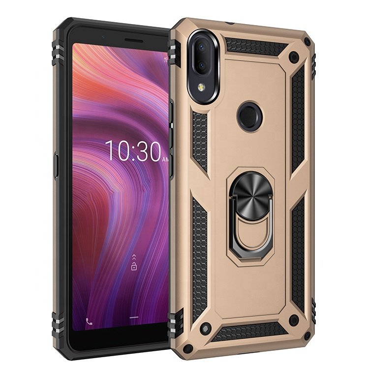 Ring Bracket Shockproof Phone Case for ALCATEL 3V-2019 iPhone 11 Pro XS Max 7 8 Plus Samsung A10e A01 S20 Ultra LG Stylo 5 K50S