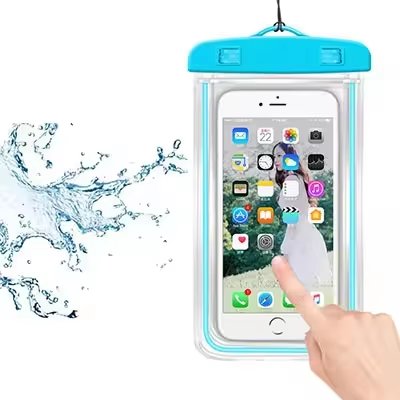 Custom Waterproof Mobile Phone Bag With Logo Universal PVC Waterproof Pouch Dry Bag Mobile Phone Bags Cases