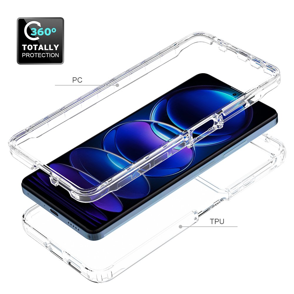 Hot-selling Droproof PC TPU Clear Mobile Phone Case For Xiaimi Redmi Note 12 Pro 5G Back Cover