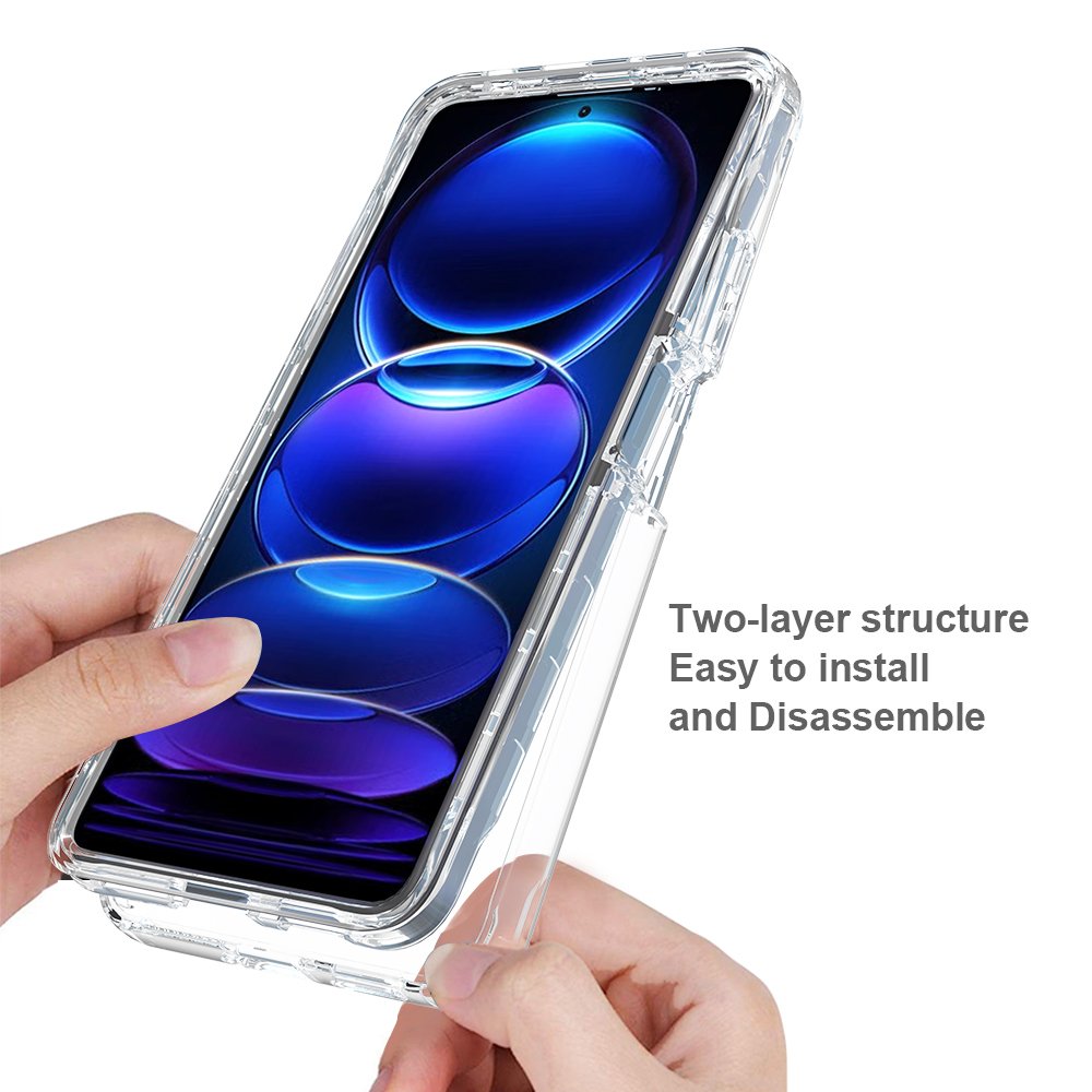 Hot-selling Droproof PC TPU Clear Mobile Phone Case For Xiaimi Redmi Note 12 Pro 5G Back Cover
