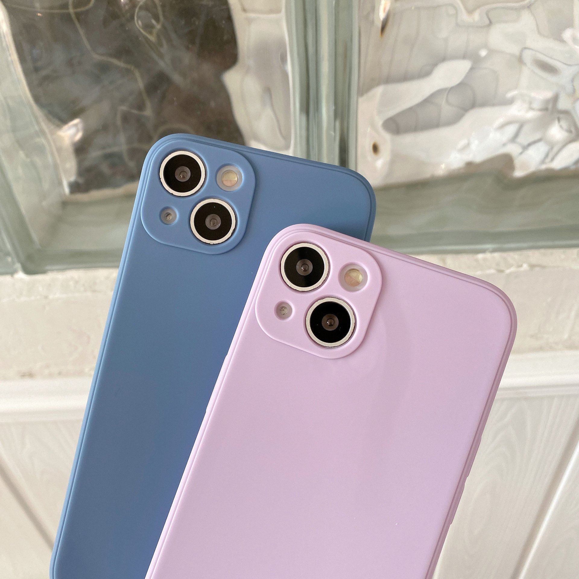 High Quality Candy Colors Silicone Matte TPU Mobile Phone Case For iPhone X XS Max 11 12 13 14 Plus 15 16 Pro Cover