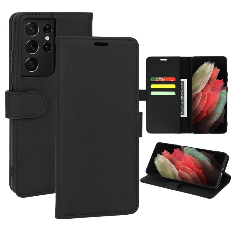 For Samsung S24 S23 Ultra For iPhone 16 15 14 13 Pro Max Environmentally Friendly Recycled GRS PU Leather Flip Wallet Phone Case