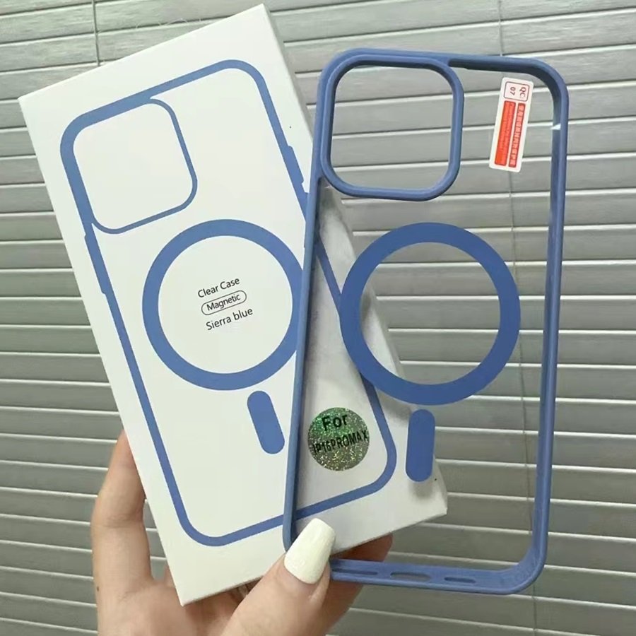 Newly Released Wireless Magnetic Clear Transparent Shockproof Mobile Phone Case Protection Cover For Iphone 16 15 Pro Max