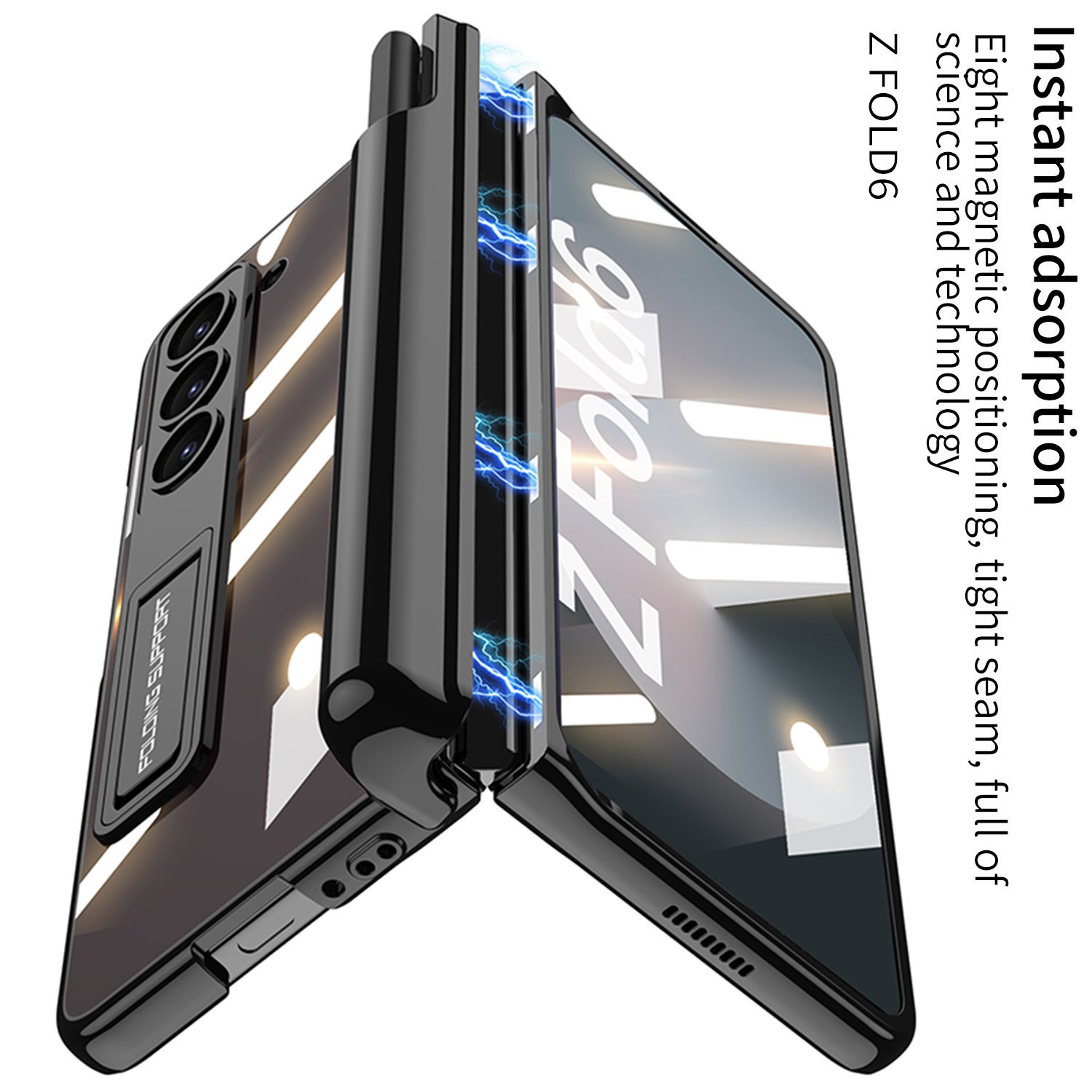 For Samsung Z Fold 6-shell Integrated Mobile Phone Case All-Inclusive Anti-Fall Hard Shell Pen Slot Z Fold 5 Fold Stacked Screen