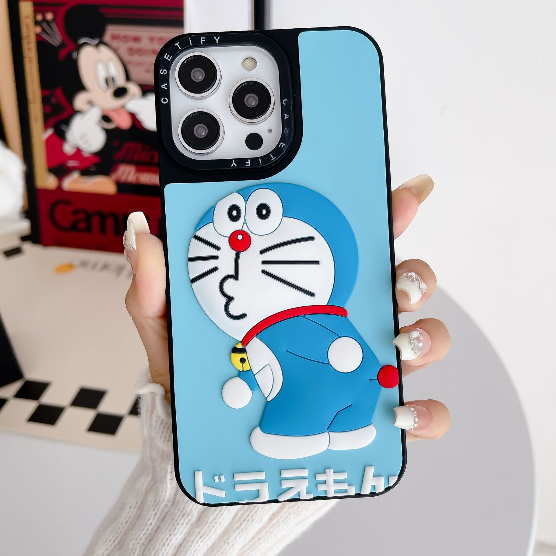 Cartoon Cute 3D Design Silicone Protective Phone Case for iPhone 15 14Pro Max 12 11 13 Fashion Rubber Shockproof Back Cover