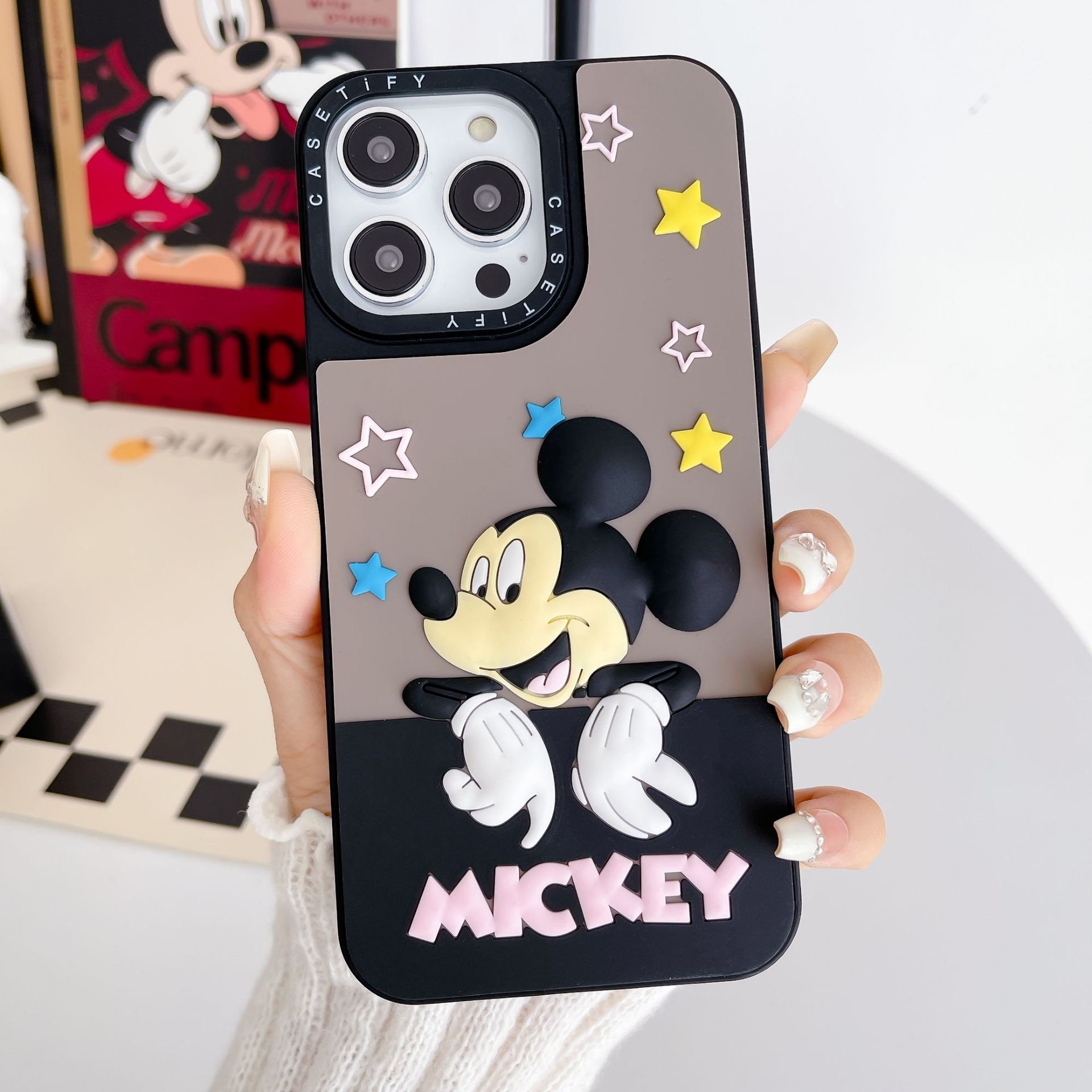 Cartoon Cute 3D Design Silicone Protective Phone Case for iPhone 15 14Pro Max 12 11 13 Fashion Rubber Shockproof Back Cover