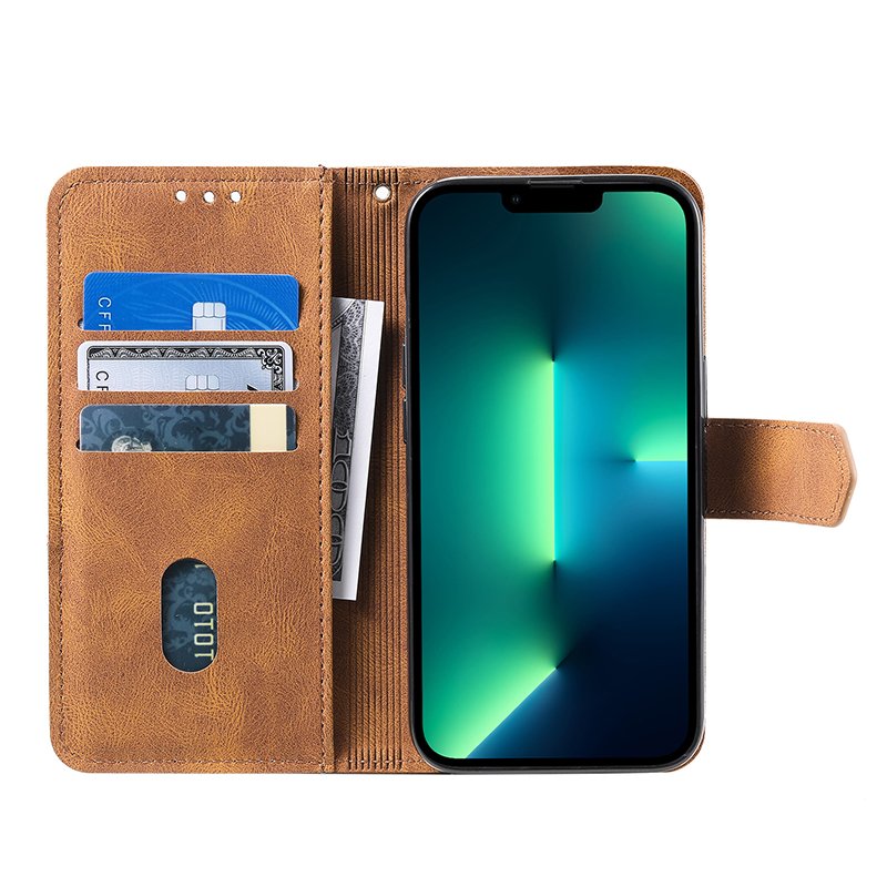 Customized Leather Wallet Flip Phone Case PU Leather Mobile Phone Bags Cases With Strap
