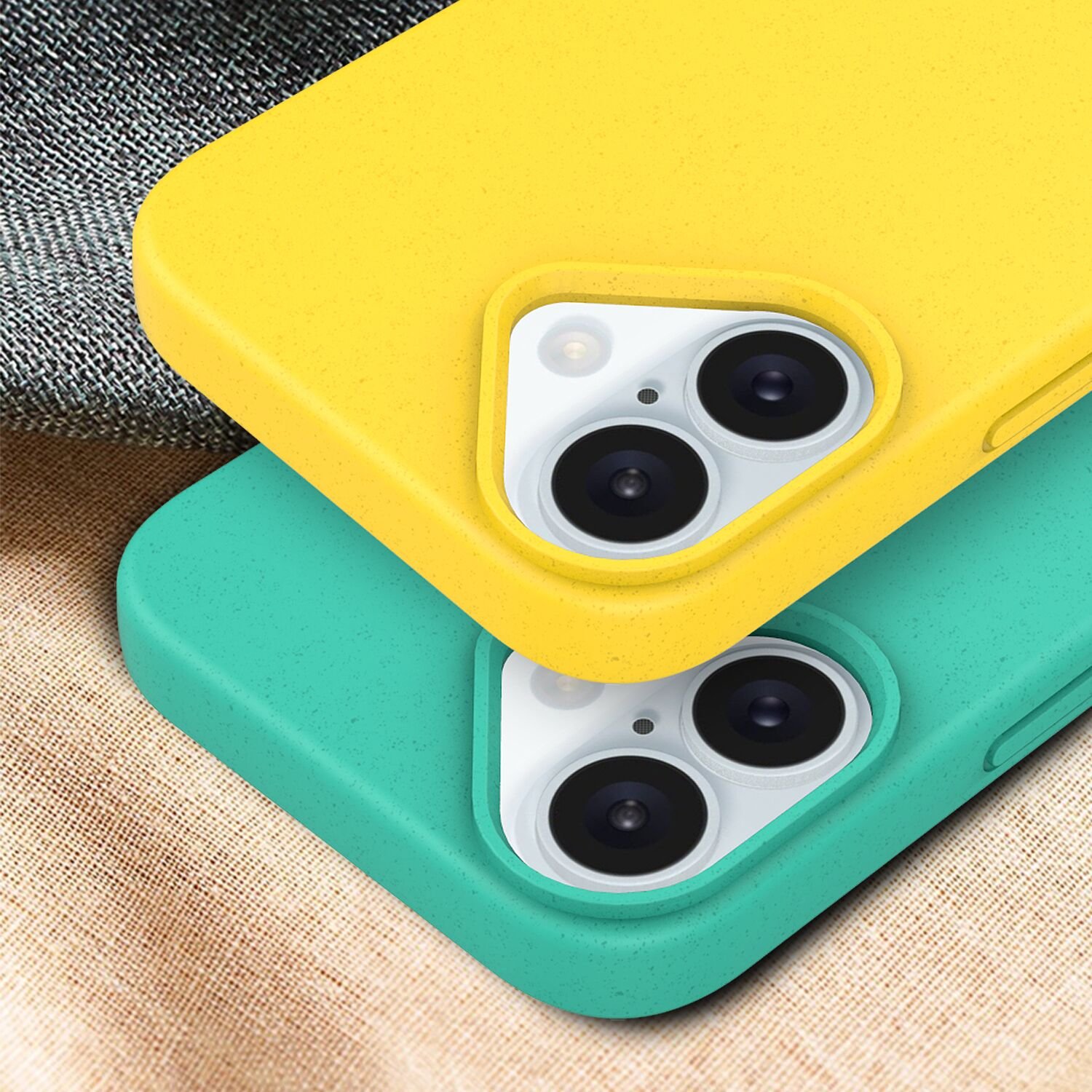 For iPhone 16 Pro Max Case Degradable Wheat Straw Phone Case Environmentally Friendly Recyclable Mobile Phone Cover