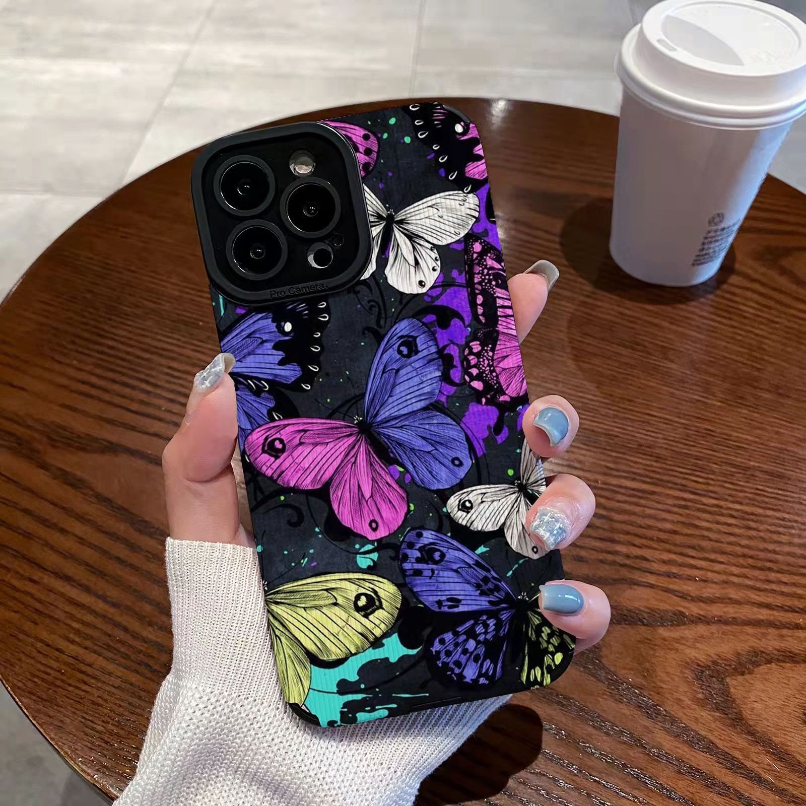 Suitable for iPhone 15/14 Promax Apple 12/13 Cartoon phone case XR all inclusive XS soft 7 P Butterfly design phone case