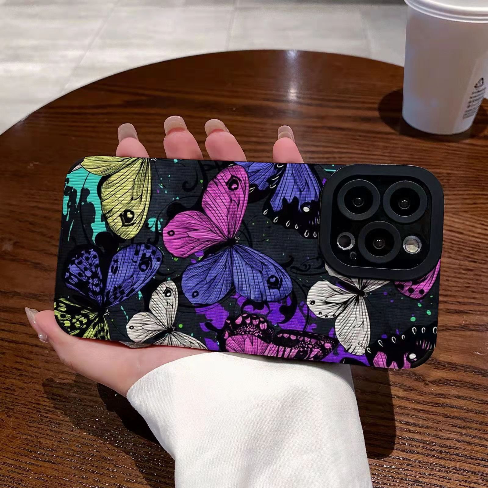 Suitable for iPhone 15/14 Promax Apple 12/13 Cartoon phone case XR all inclusive XS soft 7 P Butterfly design phone case