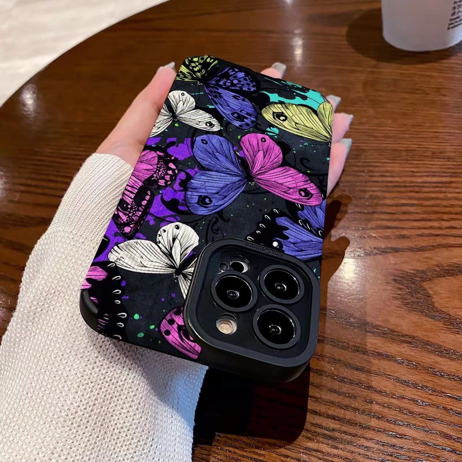 Suitable for iPhone 15/14 Promax Apple 12/13 Cartoon phone case XR all inclusive XS soft 7 P Butterfly design phone case