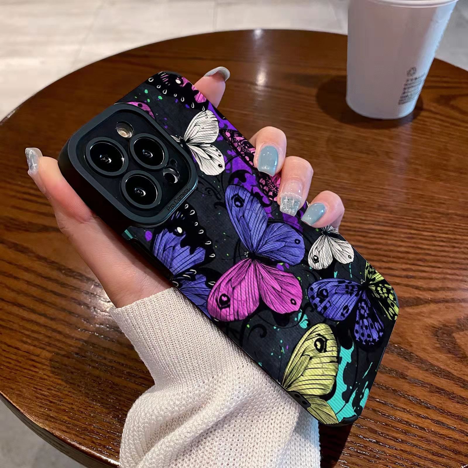 Suitable for iPhone 15/14 Promax Apple 12/13 Cartoon phone case XR all inclusive XS soft 7 P Butterfly design phone case