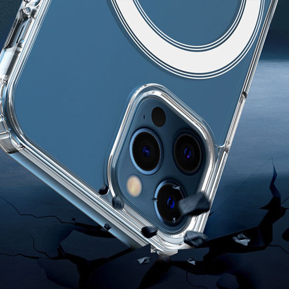 Best Transparent Shockproof Magnetic Mobile Phone Case For iPhone Series 11 12 13 14 15 Pro Max Case