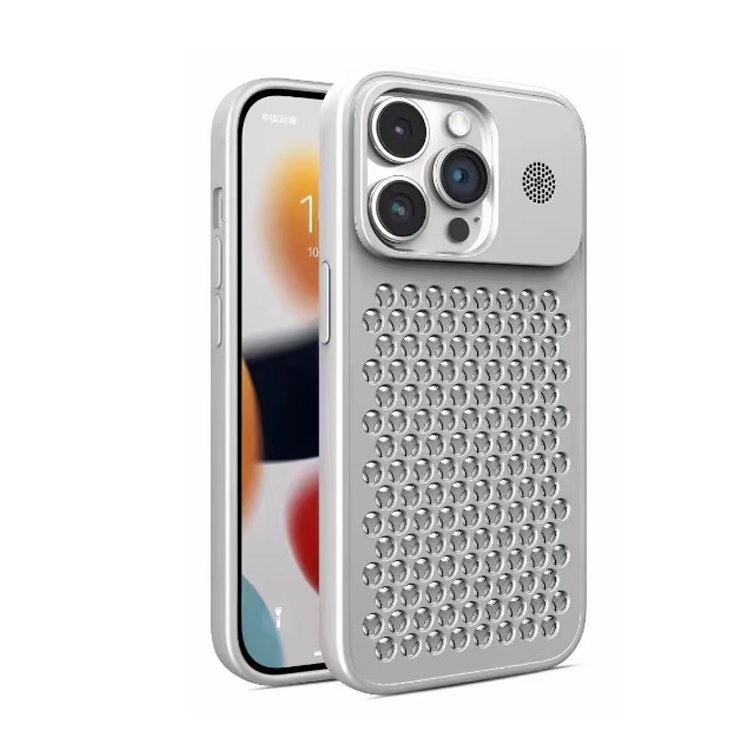 Electroplate Mobile Phone Shell For iPhone 15 16 Pro Max Hollow Heat Dissipation Phone Case For iPhone 11 12 13 14 Pro Max