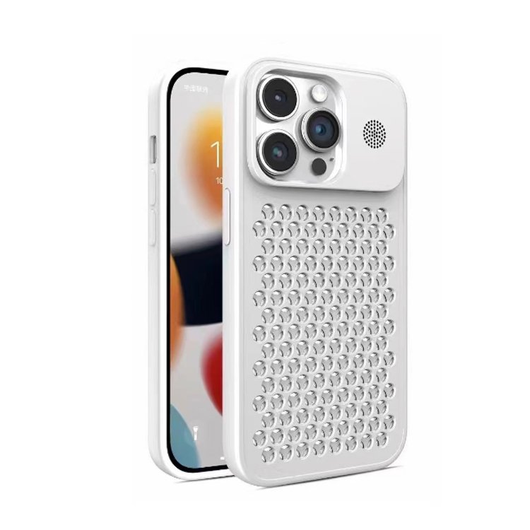 Electroplate Mobile Phone Shell For iPhone 15 16 Pro Max Hollow Heat Dissipation Phone Case For iPhone 11 12 13 14 Pro Max