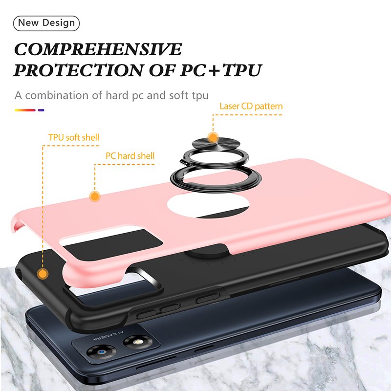 Durable Phone Case for MOTO E13 with 2-in-1 Design Lens Protection Stylish Anti-Drop Mobile Cover