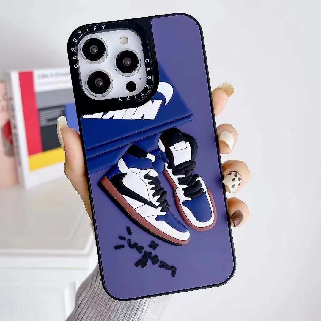 Fashion Luxury Brand Designer 3D Mobile Phone Cases For Iphone 16 15 Plus 14 13 12 11 Pro Max Sports Street Style Silicone Cases
