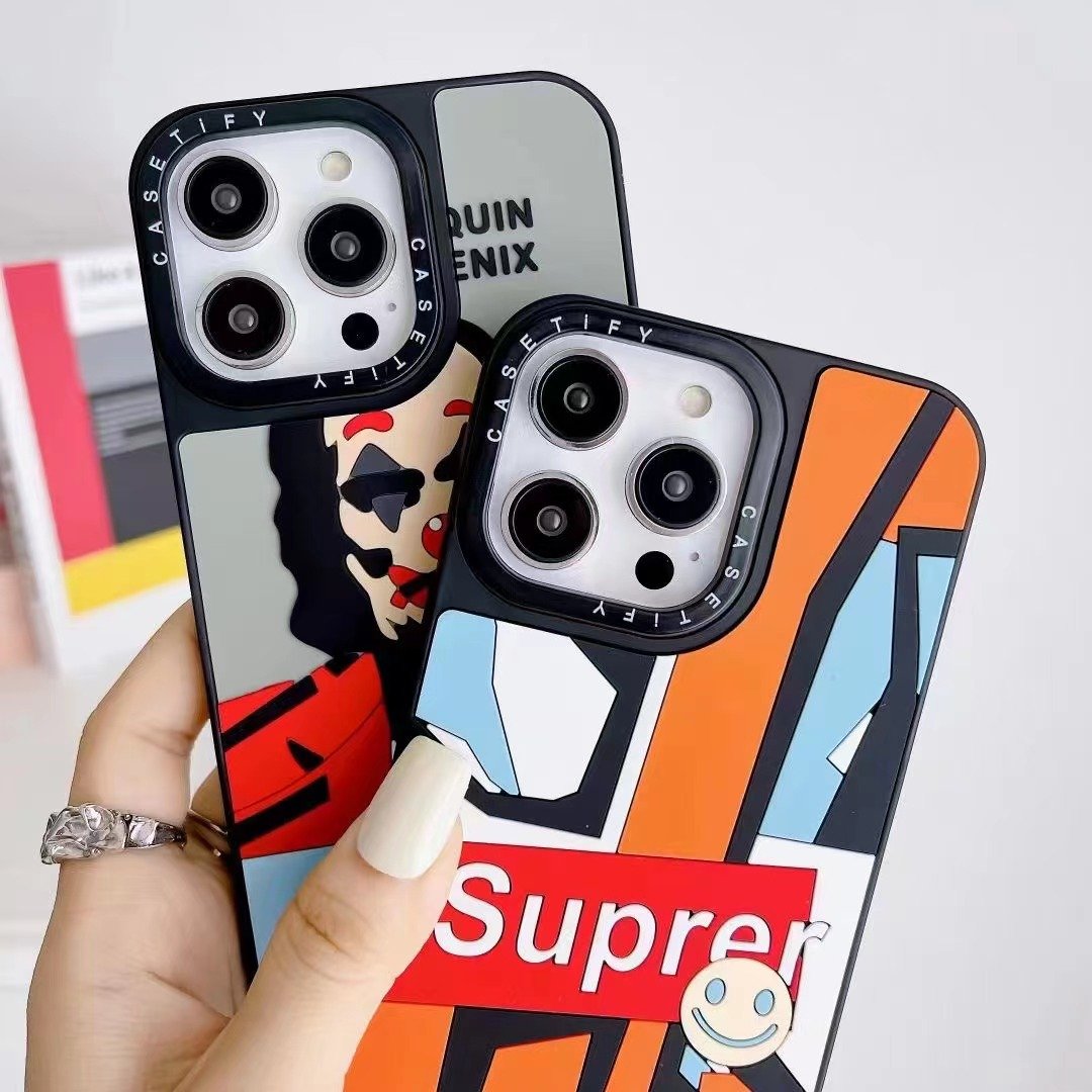 Fashion Luxury Brand Designer 3D Mobile Phone Cases For Iphone 16 15 Plus 14 13 12 11 Pro Max Sports Street Style Silicone Cases