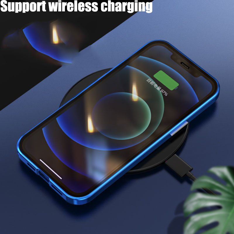 Suitable for iPhone 12 Pro Max 12 Pro Mini Protective Case Fundas coque double-sided glass mobile phone case protective case