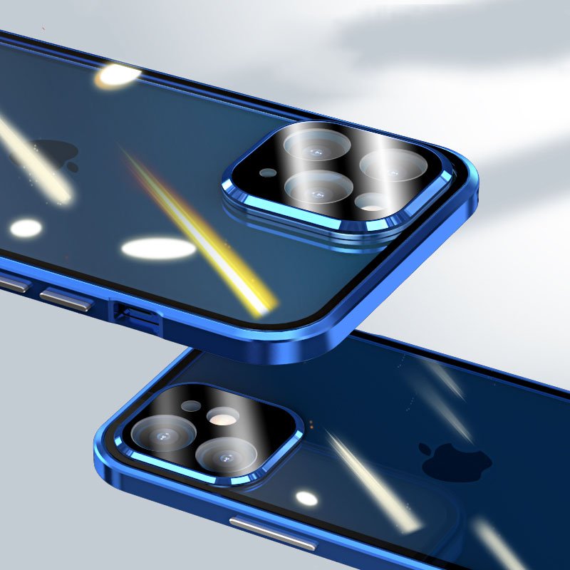Suitable for iPhone 12 Pro Max 12 Pro Mini Protective Case Fundas coque double-sided glass mobile phone case protective case