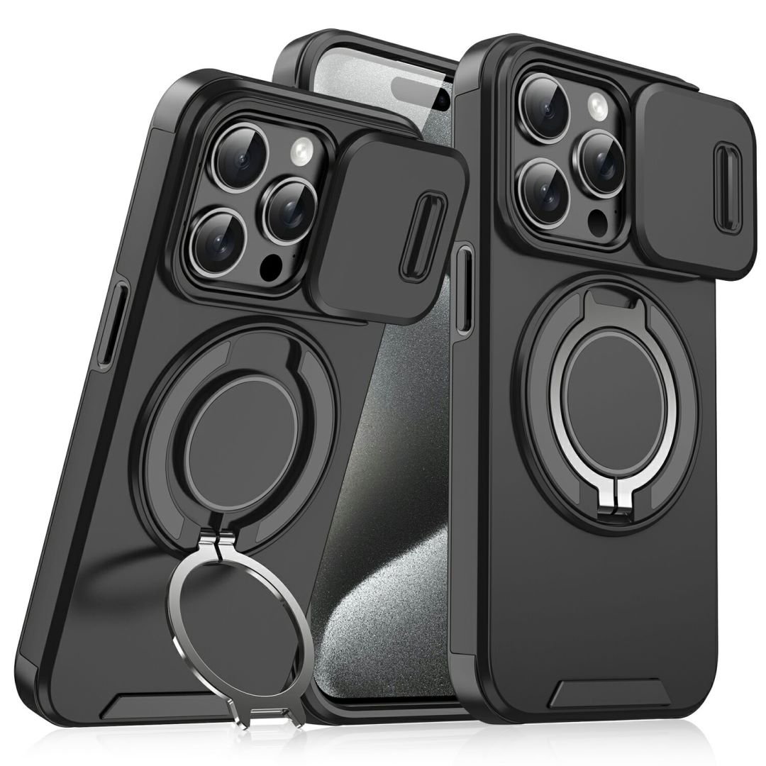 Hot Sale Built-in Kickstand Camera Protective Cover Mobile Phone Case For Iphone16 15 14 Pro Max for Samsung A15 A25