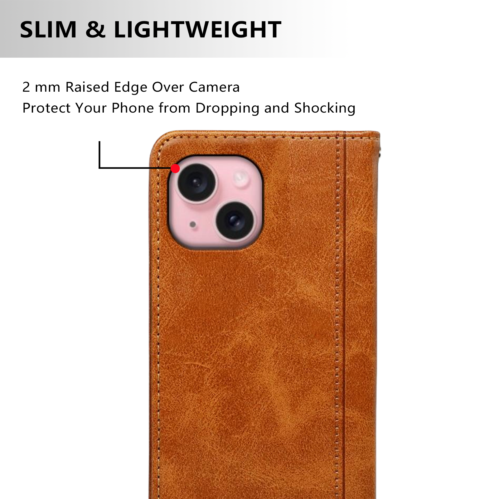 New Design Mobile Phone Case for iPhone 13 Mini 14 15 Plus 16 Pro Max with Video Stand Wallet Magnetic Flip Cover Leather Bag