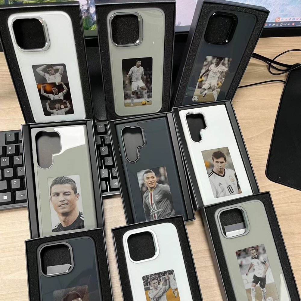 2024 TikTok Hot Cheap Custom Pattern Smartphone Case Smart E Ink Screen Phone Case for iPhone 15/15pro/14 pro max