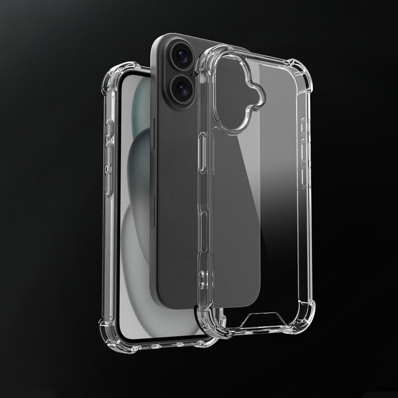 For iPhone 16 Clear Case Anti Drop PC TPU Transparent Mobile Phone Case Cover For iPhone 16 15 14 Pro Max 16 Plus Funda
