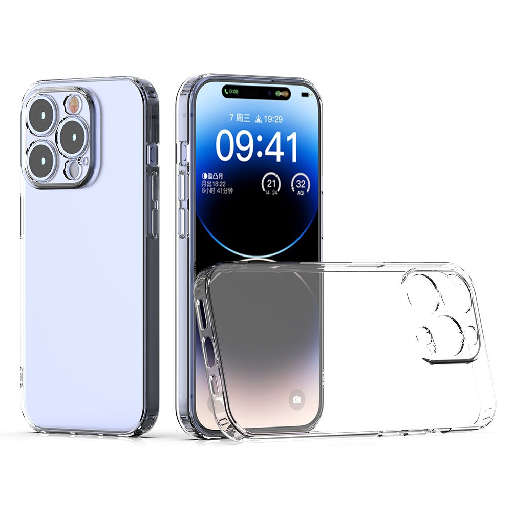 Wholesale Clear Case For iPhone ifone 16 15 14 13 12 11 Pro Max Drop-resistant TPU Transparent Airbag Custom Mobile Phone Case