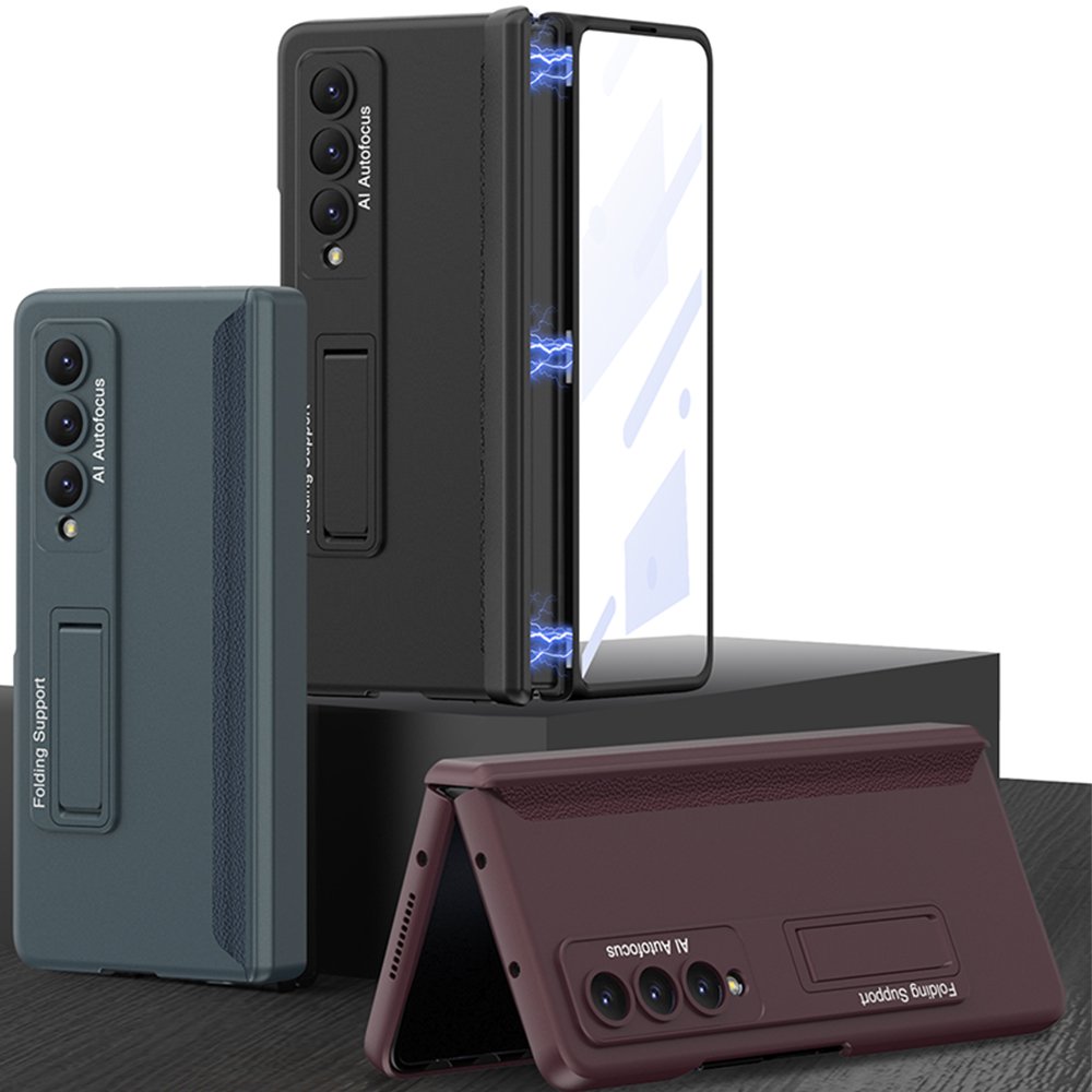 GKK Magnetic Hinge Case Mobile Phone Case For Samsung Galaxy Z Fold 4 5 Matte PC case for Z Fold 6 fold 5 cover