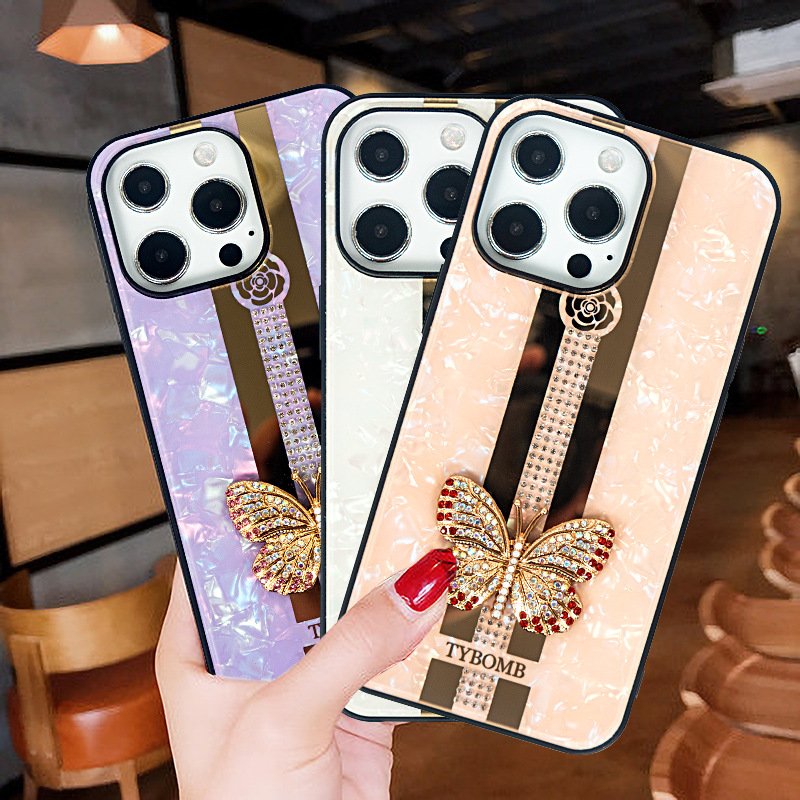 Crystal Diamond Back Cell Phone Case 2023 Hot Selling 3D 13 14 Pro Max for Iphone 11 12 Mobile Phone Accessories High-quality3