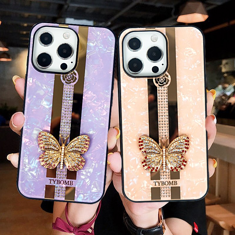 Crystal Diamond Back Cell Phone Case 2023 Hot Selling 3D 13 14 Pro Max for Iphone 11 12 Mobile Phone Accessories High-quality3