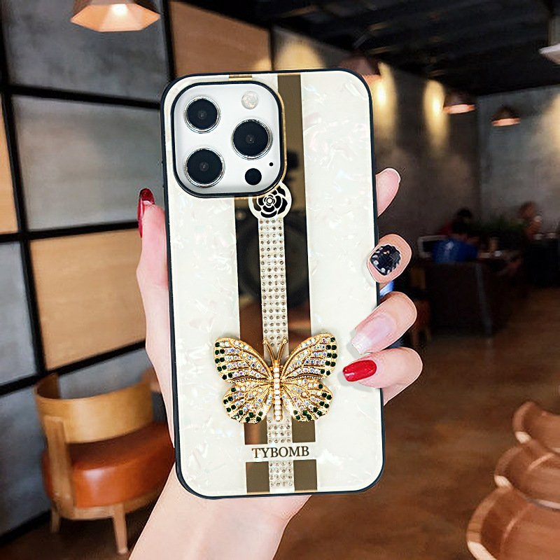 Crystal Diamond Back Cell Phone Case 2023 Hot Selling 3D 13 14 Pro Max for Iphone 11 12 Mobile Phone Accessories High-quality3
