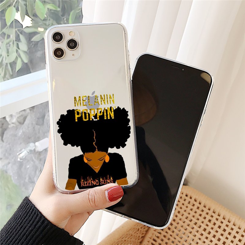 Melanin Poppin sexy girl TPU cell Phone Case For iPhone 13 pro max