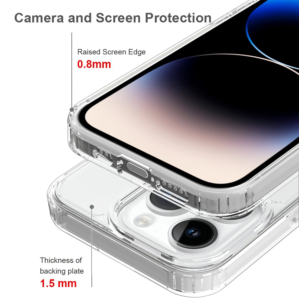 2023 Hot Selling Protective Crystal Mobile Phone Cases For Apple Iphone 15 Pro Clear Sublimation Case