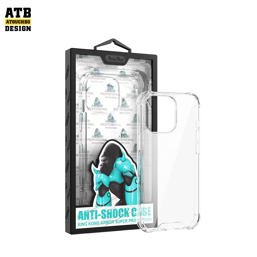 Atouchbo New King Kong inner airbag explosion-proof drop-proof 1.5 mobile phone case for iPhone Series 11 12 13 14 plus pro max