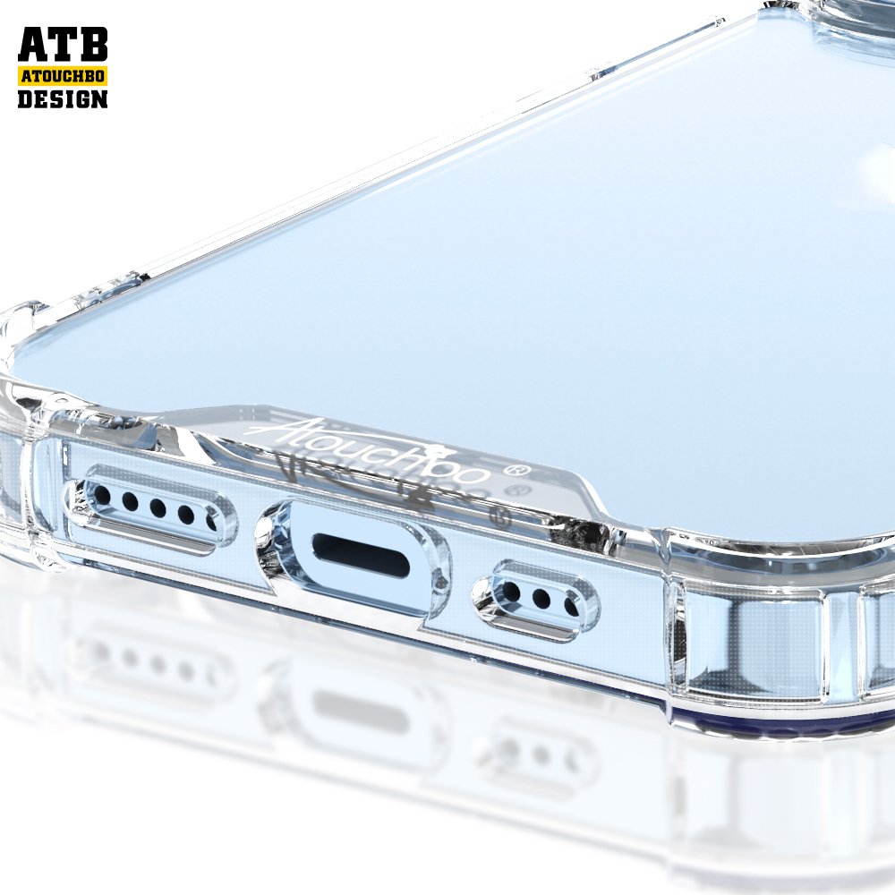 Atouchbo New King Kong inner airbag explosion-proof drop-proof 1.5 mobile phone case for iPhone Series 11 12 13 14 plus pro max