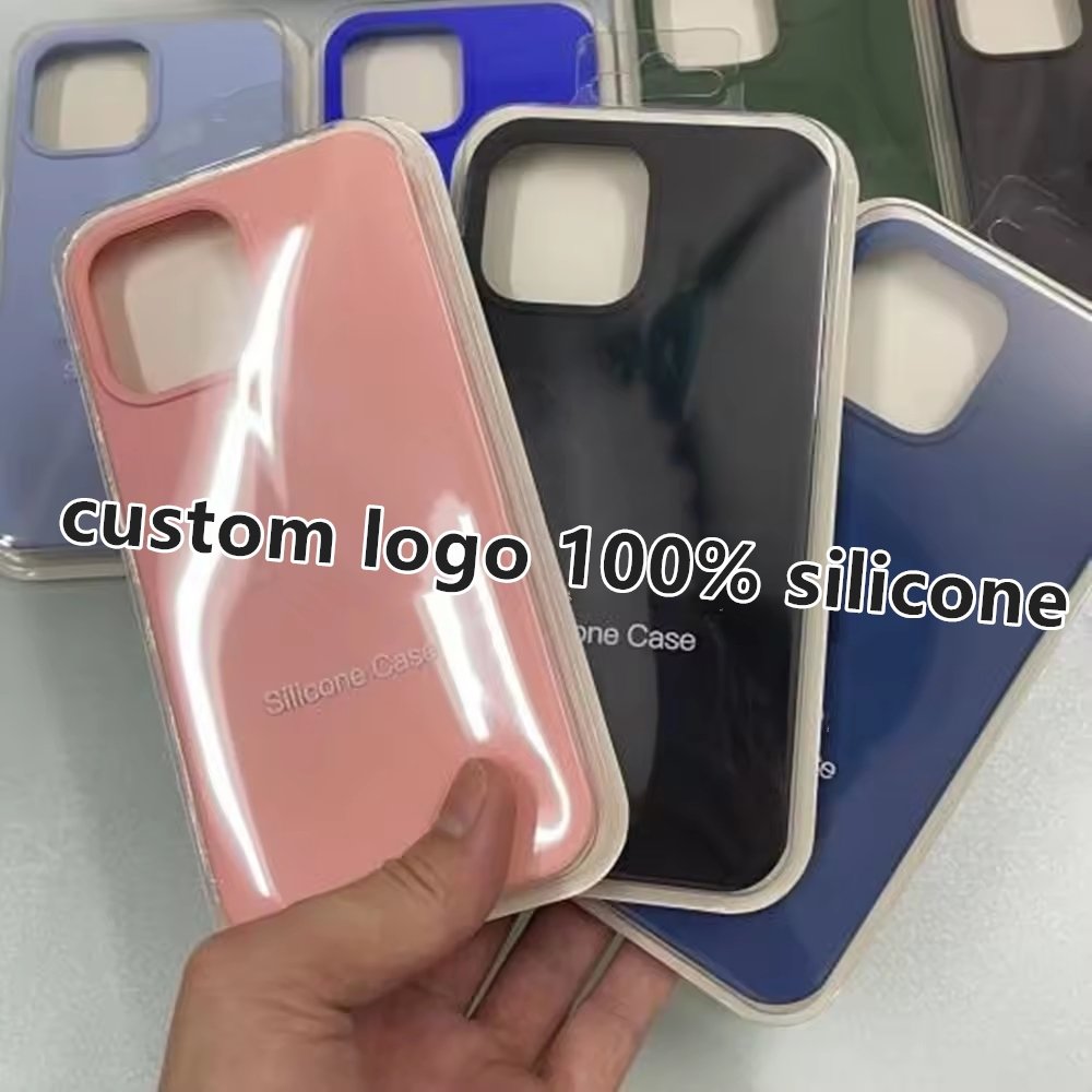 Custom With without logo Tpu Cell Original Silicone Phone Case For Apple iPhone samsung