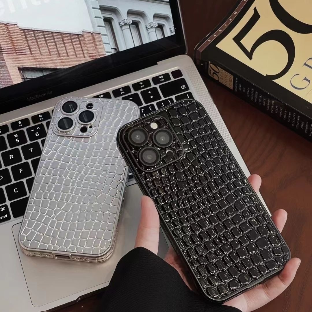 Luxury New Pu Leather Crocodile Skin Phone Cover Apple Mobile Phone Bags Cases Accessories 2024 for Apple Iphone 15 12 13 14