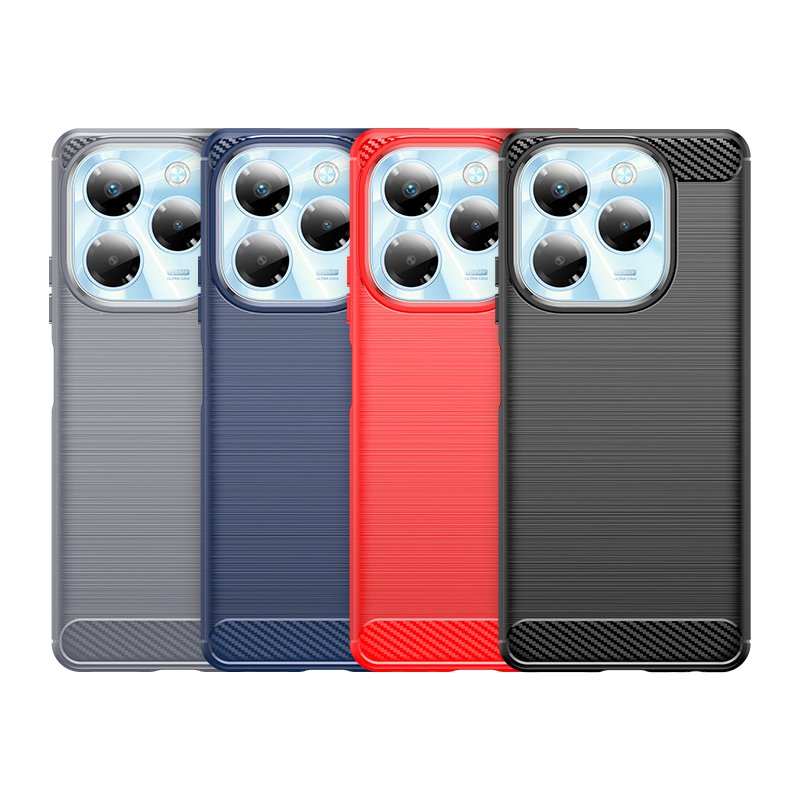 Luxury Brushed Texture Shockproof Silicone TPU Phone Case for Infinix Note 40X 5G