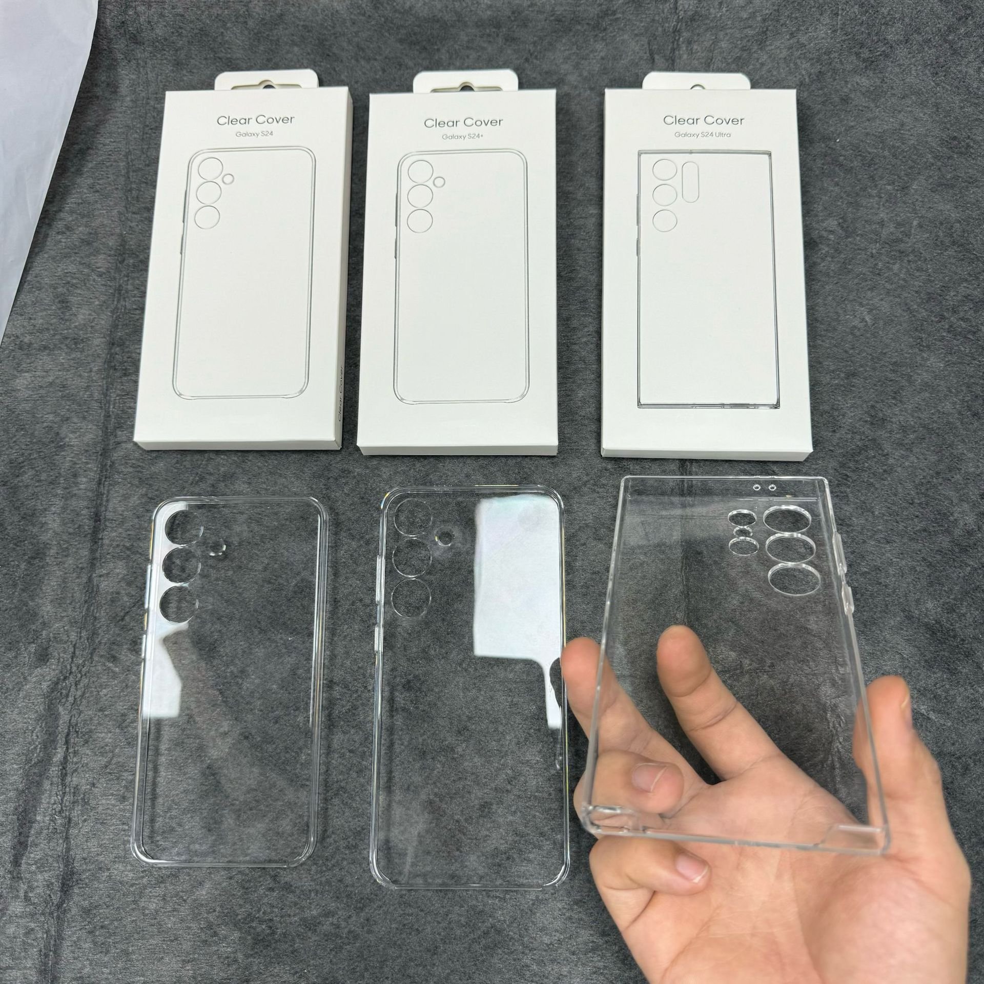 Trending hot Anti-fall Clear official Phone Case For Samsung S23 S24 Ultra Transparent Cover For Samsung S23 fe Samsung Ultra