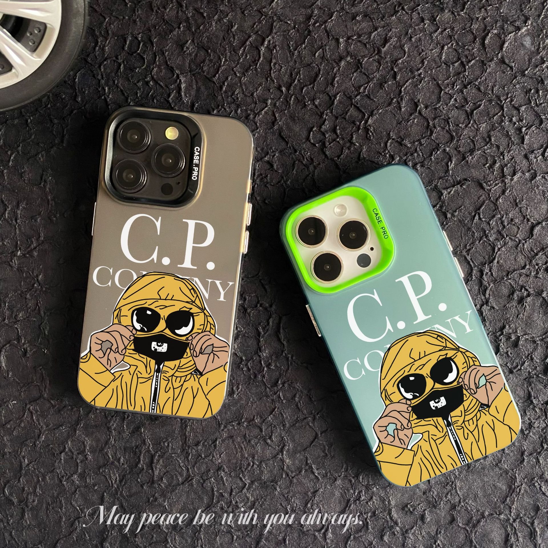 Popular Fashion Brand CP Masked Boy Phone Case for iPhone 16 15 14 Pro Max Stylish Personalized Trend Colorful Mobile Cover