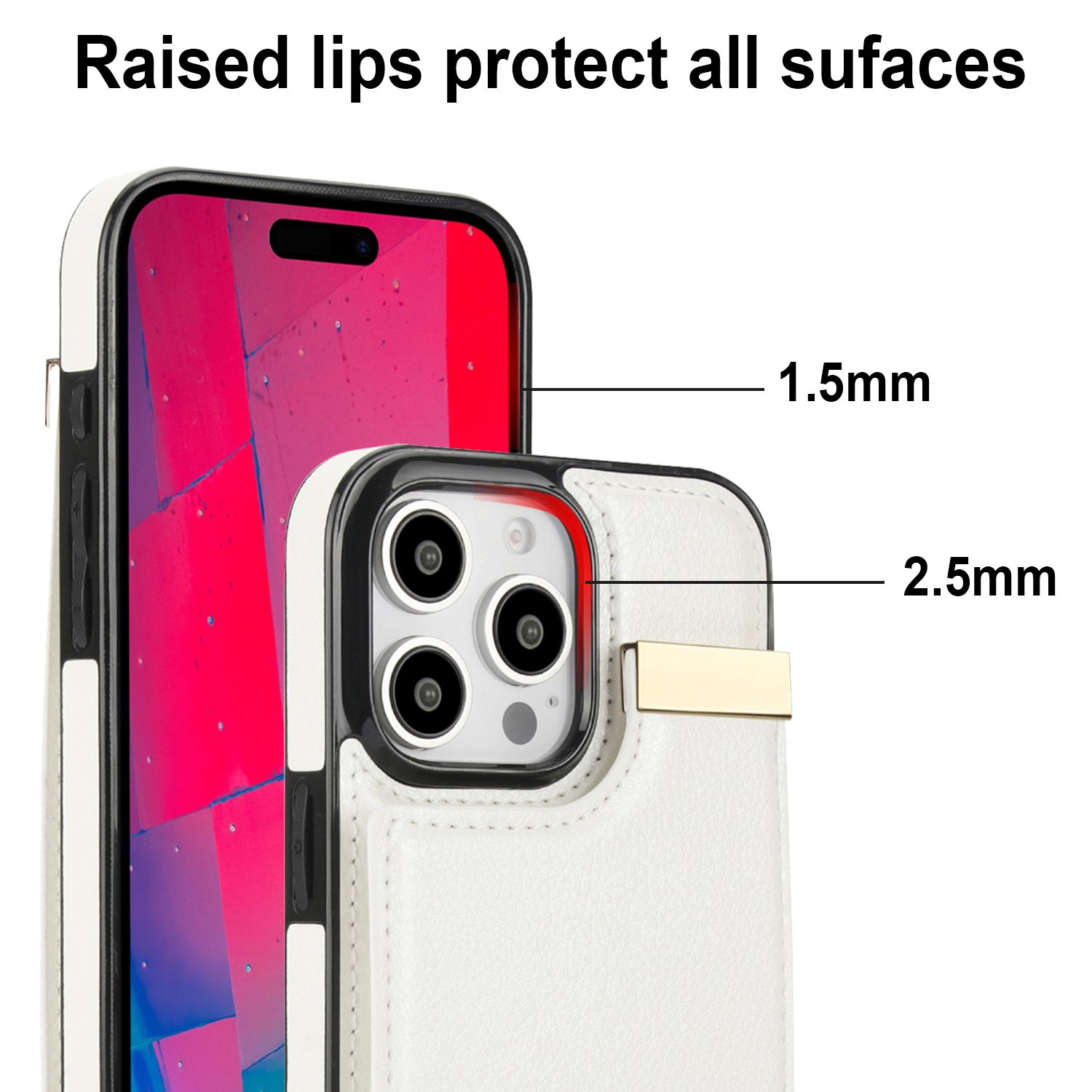 Mobile phone case for iPhone 16 Pro max For iPhone 16 mobile phone holster Shockproof PU Leather Card Slots Phone Case